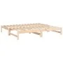 Abnehmbares Schlafsofa aus massivem Kiefernholz 2x(90x190) cm von vidaXL, Betten und Lattenroste - Ref: Foro24-823414, Preis:...