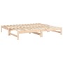 Removable sofa bed solid pine wood 2x(90x190) cm by vidaXL, Beds and slatted bases - Ref: Foro24-823414, Price: 116,24 €, Dis...