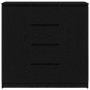 Aparador con cajones roble negro 100,5x35x98,5 cm