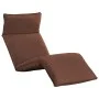 Tumbona plegable de tela Oxford marrón de vidaXL, Tumbonas - Ref: Foro24-316049, Precio: 130,70 €, Descuento: %