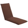Tumbona plegable de tela Oxford marrón de vidaXL, Tumbonas - Ref: Foro24-316049, Precio: 133,28 €, Descuento: %