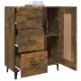 Sideboard aus geräuchertem Eichensperrholz, 69,5 x 34 x 90 cm von vidaXL, Sideboards - Ref: Foro24-817372, Preis: 70,30 €, Ra...