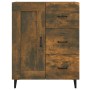 Aparador madera contrachapada color roble ahumado 69,5x34x90 cm de vidaXL, Aparadores - Ref: Foro24-817372, Precio: 70,95 €, ...