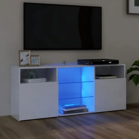 TV-Schrank mit strahlend weißen LED-Leuchten 120x30x50 cm von vidaXL, TV-Möbel - Ref: Foro24-804307, Preis: 100,37 €, Rabatt: %