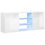Mueble de TV con luces LED blanco brillante 120x30x50 cm de vidaXL, Muebles TV - Ref: Foro24-804307, Precio: 105,68 €, Descue...