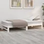Abnehmbares Schlafsofa aus massivem weißem Kiefernholz, 2 x (90 x 190) cm von vidaXL, Betten und Lattenroste - Ref: Foro24-82...
