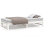 Sofá cama extraíble madera maciza de pino blanco 2x(90x190) cm de vidaXL, Camas y somieres - Ref: Foro24-823415, Precio: 126,...