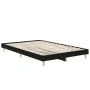Black engineered wood bed frame 120x190 cm by vidaXL, Beds and slatted bases - Ref: Foro24-832086, Price: 104,93 €, Discount: %