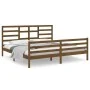 Honey brown solid pine wood bed frame 200x200 cm by vidaXL, Beds and slatted bases - Ref: Foro24-3105883, Price: 171,66 €, Di...