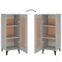 Aparador de madera contrachapada gris hormigón 34,5x34x90 cm de vidaXL, Aparadores - Ref: Foro24-812424, Precio: 51,05 €, Des...