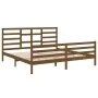 Honey brown solid pine wood bed frame 200x200 cm by vidaXL, Beds and slatted bases - Ref: Foro24-3105883, Price: 171,66 €, Di...