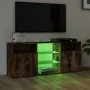 TV cabinet with LED lights smoked oak 120x30x50 cm by vidaXL, TV Furniture - Ref: Foro24-815714, Price: 100,54 €, Discount: %