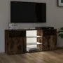TV cabinet with LED lights smoked oak 120x30x50 cm by vidaXL, TV Furniture - Ref: Foro24-815714, Price: 100,54 €, Discount: %