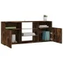 TV cabinet with LED lights smoked oak 120x30x50 cm by vidaXL, TV Furniture - Ref: Foro24-815714, Price: 100,54 €, Discount: %