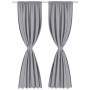 2 dark gray curtains with drawstrings, blackout 135 x 245 cm by vidaXL, Curtains and curtains - Ref: Foro24-130376, Price: 51...