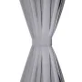 2 dark gray curtains with drawstrings, blackout 135 x 245 cm by vidaXL, Curtains and curtains - Ref: Foro24-130376, Price: 50...