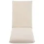 Folding sun lounger in cream white Oxford fabric by vidaXL, Loungers - Ref: Foro24-316050, Price: 138,35 €, Discount: %
