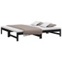 Abnehmbares Schlafsofa aus massivem schwarzem Kiefernholz, 2 x (90 x 190) cm von vidaXL, Betten und Lattenroste - Ref: Foro24...