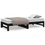 Removable sofa bed solid black pine wood 2x(90x190) cm by vidaXL, Beds and slatted bases - Ref: Foro24-823418, Price: 144,84 ...
