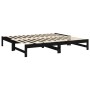 Abnehmbares Schlafsofa aus massivem schwarzem Kiefernholz, 2 x (90 x 190) cm von vidaXL, Betten und Lattenroste - Ref: Foro24...