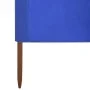 6-panel beach windbreaker in sky blue fabric 800x160 cm by vidaXL, Umbrellas - Ref: Foro24-47185, Price: 90,50 €, Discount: %