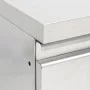 Gewerblicher Küchenschrank mit 3 Edelstahlschubladen von vidaXL, Wiederherstellung - Ref: Foro24-151179, Preis: 287,79 €, Rab...