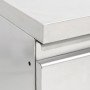 Gewerblicher Küchenschrank mit 3 Edelstahlschubladen von vidaXL, Wiederherstellung - Ref: Foro24-151179, Preis: 286,82 €, Rab...