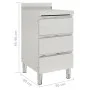 Gewerblicher Küchenschrank mit 3 Edelstahlschubladen von vidaXL, Wiederherstellung - Ref: Foro24-151179, Preis: 287,79 €, Rab...