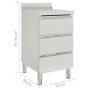 Gewerblicher Küchenschrank mit 3 Edelstahlschubladen von vidaXL, Wiederherstellung - Ref: Foro24-151179, Preis: 286,82 €, Rab...