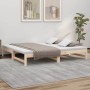 Sofá cama extraíble madera maciza de pino 2x(75x190) cm de vidaXL, Camas y somieres - Ref: Foro24-823419, Precio: 140,43 €, D...