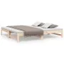 Removable sofa bed solid pine wood 2x(75x190) cm by vidaXL, Beds and slatted bases - Ref: Foro24-823419, Price: 133,12 €, Dis...