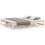 Sofá cama extraíble madera maciza de pino 2x(75x190) cm de vidaXL, Camas y somieres - Ref: Foro24-823419, Precio: 140,43 €, D...