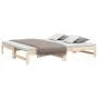 Removable sofa bed solid pine wood 2x(75x190) cm by vidaXL, Beds and slatted bases - Ref: Foro24-823419, Price: 133,12 €, Dis...