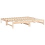 Sofá cama extraíble madera maciza de pino 2x(75x190) cm de vidaXL, Camas y somieres - Ref: Foro24-823419, Precio: 140,43 €, D...