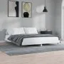 White engineered wood bed frame 140x200 cm by vidaXL, Beds and slatted bases - Ref: Foro24-832141, Price: 97,57 €, Discount: %