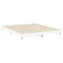White engineered wood bed frame 140x200 cm by vidaXL, Beds and slatted bases - Ref: Foro24-832141, Price: 97,57 €, Discount: %
