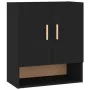 Wandschrank aus schwarzem Sperrholz 60x31x70 cm von vidaXL, Schließfächer und Lagerschränke - Ref: Foro24-812871, Preis: 46,9...