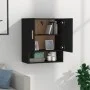 Wandschrank aus schwarzem Sperrholz 60x31x70 cm von vidaXL, Schließfächer und Lagerschränke - Ref: Foro24-812871, Preis: 46,9...