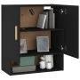 Wandschrank aus schwarzem Sperrholz 60x31x70 cm von vidaXL, Schließfächer und Lagerschränke - Ref: Foro24-812871, Preis: 46,9...