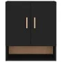 Wandschrank aus schwarzem Sperrholz 60x31x70 cm von vidaXL, Schließfächer und Lagerschränke - Ref: Foro24-812871, Preis: 46,9...