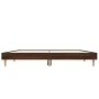 Oak brown engineered wood bed frame 120x190 cm by vidaXL, Beds and slatted bases - Ref: Foro24-832092, Price: 107,36 €, Disco...