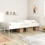 Estructura cama metal con cabecero y estribo blanco 150x200 cm de vidaXL, Camas y somieres - Ref: Foro24-350951, Precio: 92,7...