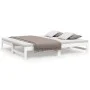 Removable sofa bed solid white pine wood 2x(75x190) cm by vidaXL, Beds and slatted bases - Ref: Foro24-823420, Price: 151,78 ...