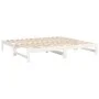 Removable sofa bed solid white pine wood 2x(75x190) cm by vidaXL, Beds and slatted bases - Ref: Foro24-823420, Price: 151,78 ...