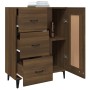 Brown oak plywood sideboard 69.5x34x90 cm by vidaXL, Sideboards - Ref: Foro24-817374, Price: 86,64 €, Discount: %