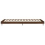 Estructura de cama madera de ingeniería marrón roble 90x190 cm de vidaXL, Camas y somieres - Ref: Foro24-832308, Precio: 88,6...