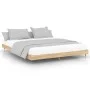 Estructura de cama madera de ingeniería roble Sonoma 140x200 cm de vidaXL, Camas y somieres - Ref: Foro24-832144, Precio: 123...
