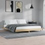 Estructura de cama madera de ingeniería roble Sonoma 140x200 cm de vidaXL, Camas y somieres - Ref: Foro24-832144, Precio: 129...