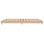 Bettgestell aus Sonoma-Eiche-Holzwerkstoff, 140 x 200 cm von vidaXL, Betten und Lattenroste - Ref: Foro24-832144, Preis: 124,...