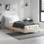 Sonoma oak engineered wood bed frame 75x190 cm by vidaXL, Beds and slatted bases - Ref: Foro24-832312, Price: 66,70 €, Discou...